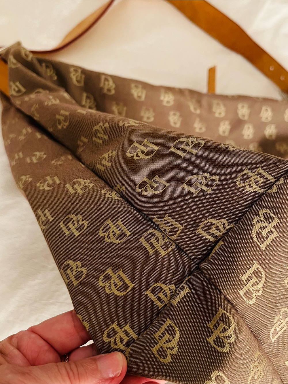 Vintage DOONEY AND BOURKE Monogram DB Canvas Shoulder Handbag Tote - Picture 4 of 15